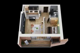 Apartment for sale, 2 Room, New building, Tbilisi, Nadzaladevi