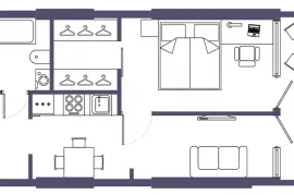 Apartment for sale, 2 Room, Under construction, Batumi, Airport District