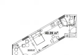 იყიდება ბინა, 1 ოთახიანი, ახალი აშენებული, ბათუმი, აეროპორტის უბანი