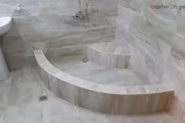 კაფელ მეტლახის დაგება