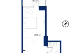 იყიდება ბინა, 1 ოთახიანი, ახალი აშენებული, ბათუმი