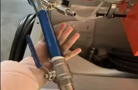 ქვიშა-ცემენტის სალესი აპარატი