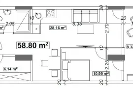 იყიდება ბინა, 2 ოთახიანი, ახალი აშენებული, ბათუმი, ადლია