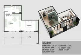 Apartment for sale, 2 Room, Under construction, Tbilisi, Didi digomi