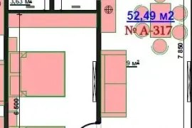 იყიდება ბინა, 2 ოთახიანი, ახალი აშენებული, ბორჯომი, ბაკურიანი