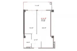 Продается квартира, 2 Kомнатная, В процессе строительства, Тбилиси, Дигоми