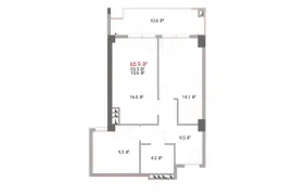 Apartment for sale, 3 Room, Under construction, Tbilisi, Digomi