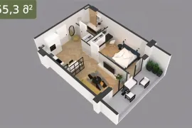 Продается квартира, 2 Kомнатная, В процессе строительства, Тбилиси, Диди Дигоми