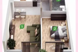 Продается квартира, 2 Kомнатная, Новостройка, Тбилиси, Vazisubani