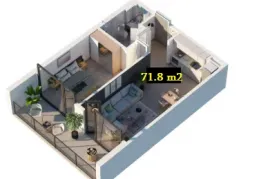 Apartment for sale, 2 Room, New building, Tbilisi, saburtalo
