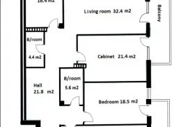 ქირავდება ბინა, 4 ოთახიანი, ახალი აშენებული, თბილისი, მთაწმინდა