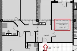 იყიდება ბინა, 4 ოთახიანი, ახალი აშენებული, თბილისი, საბურთალო