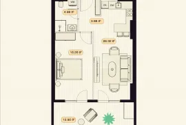 Apartment for sale, 2 Room, Under construction, Tbilisi, Didube