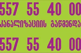 კანალიზაციის გაწმენდა 557 554 000