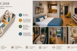 Apartment for sale, 1 Room, New building, Batumi, Airport District