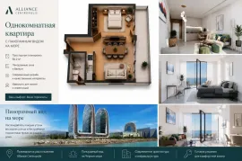 Apartment for sale, 2 Room, New building, Batumi, Rustaveli District