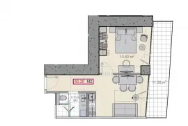 Apartment for sale, 2 Room, New building, Batumi, Rustaveli District