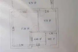 Apartment for sale, 2 Room, Old building, Tbilisi, Gldani