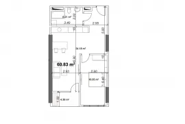 Продается квартира, 2 Kомнатная, Новостройка, Батуми, Адлия
