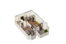 Apartment for sale, 2 Room, New building, Tbilisi, Vashlijvari