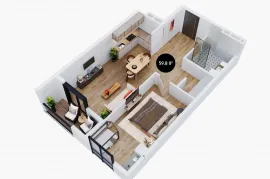 Продается квартира, 2 Kомнатная, Новостройка, Рустави, Новый Рустави