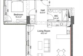 Apartment for sale, 3 Room, Under construction, Tbilisi, saburtalo