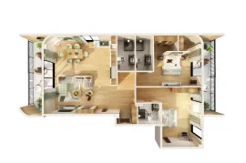 Apartment for sale, 3 Room, New building, Tbilisi, Lisi lake