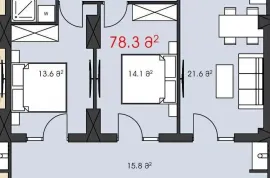 Apartment for sale, 3 Room, New building, Tbilisi, Sanzona