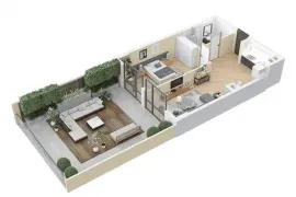 Apartment for sale, 2 Room, New building, Tbilisi, saburtalo