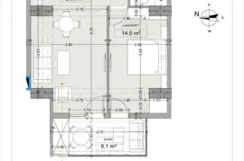 Apartment for sale, 2 Room, Under construction, Tbilisi, saburtalo