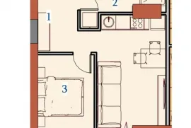 Apartment for sale, 2 Room, Under construction, Batumi, Old Batumi district