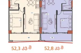 Apartment for sale, 4 Room, Under construction, Batumi, Old Batumi district