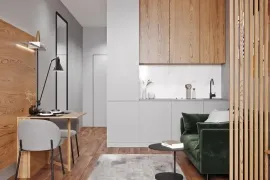 Продается квартира, 1 Kомнатная, В процессе строительства, Батуми, Makhinjauri