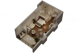 იყიდება ბინა, 1 ოთახიანი, მშენებარე, თბილისი, ნაძალადევი