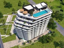 Apartment for sale, 1 Room, Under construction, Kobuleti , Chaqvi