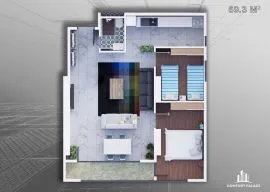 Apartment for sale, 3 Room, Under construction, Batumi, Khimshiashvili District