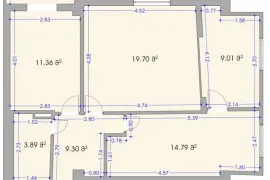 Apartment for sale, 3 Room, Old building, Tbilisi, saburtalo