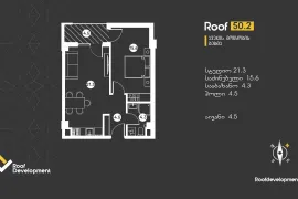 Apartment for sale, 2 Room, Old building, Tbilisi, saburtalo