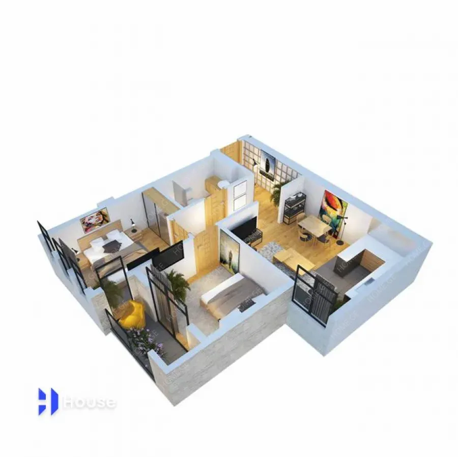 Продается квартира, 3 Kомнатная, Новостройка, Тбилиси, Диди Дигоми