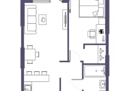 Продается квартира, 2 Kомнатная, В процессе строительства, Батуми, Район аэропорта