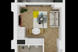 Apartment for sale, 1 Room, Under construction, Tbilisi, saburtalo