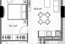 Apartment for sale, 2 Room, Under construction, Tbilisi, Didi digomi