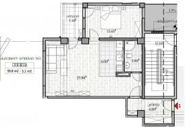 Продается квартира, 2 Kомнатная, Новостройка, Тбилиси, Исани