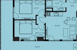 Продается квартира, 3 Kомнатная, Новостройка, Тбилиси, Исани