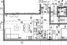 Istra, Vabriga, jednosoban stan B3 na trećem katu s krovnom terasom NKP 61,73m2 NOVOGRADNJA, Tar-Vabriga, Wohnung