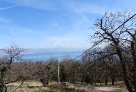 OPATIJA, LOVRAN, DOBREĆ- građevinski teren 1050m2 S GRAĐEVNOM DOZVOLOM!!!! i pogledom na more, Opatija - Okolica, أرض