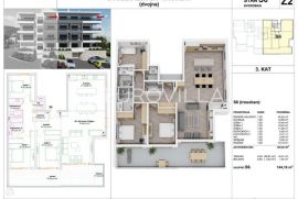 Makarska, trosoban stan, novogradnja Z2,S6, Makarska, Wohnung