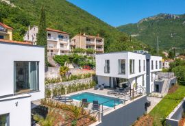 OPATIJA, MOŠĆENIČKA DRAGA – dvije nove vile s bazenom, 410m2 + 225m2 s vrtom, namještajem i wellnessom, Mošćenička Draga, Haus