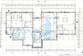 Malinska, okolica, novogradnja, dva apartmana 131 m2 na katu i prizemlju sa okućnicom, Malinska-Dubašnica, Daire