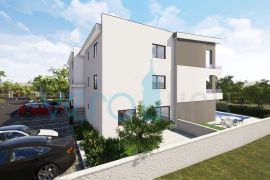 Malinska, novogradnja, penthouse sa pogledom na more i jednosobni stan sa okućnicom, prodaja, Malinska-Dubašnica, Wohnung